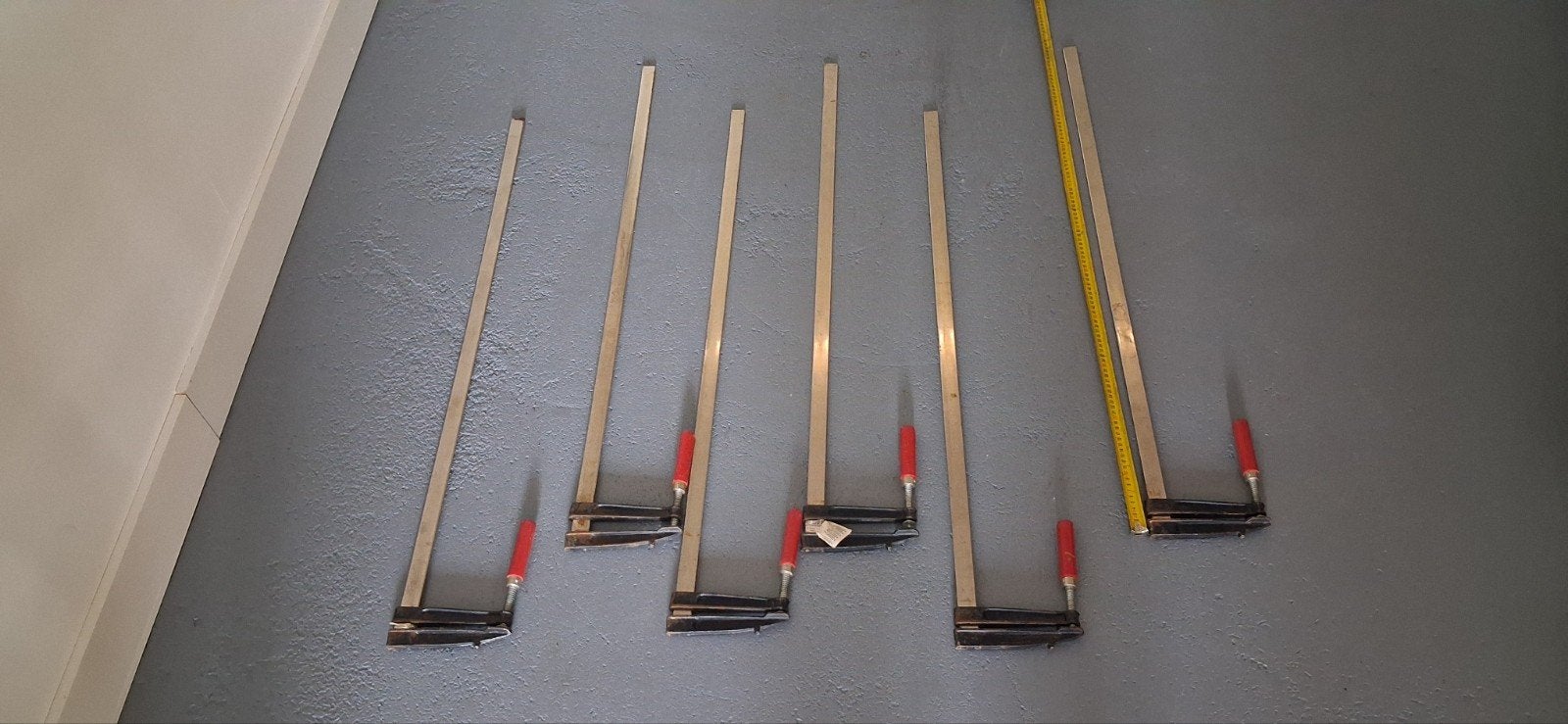 6x Lijmklemmen 100cm €20,-  per stuk, Doe-het-zelf en Verbouw, Gereedschap | Handgereedschap, Ophalen, Gebruikt, Klem