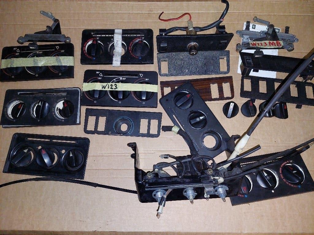 W123 Mercedes kachel en bedienings-dashboard onderdelen, Ophalen of Verzenden, Gebruikt, Mercedes-Benz