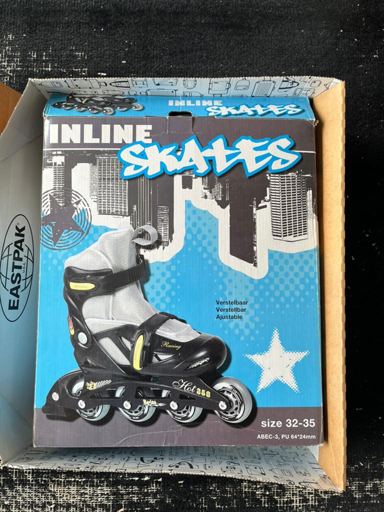 Skates met beschermingsset, Ophalen, Verstelbaar, Zo goed als nieuw, Kinderen