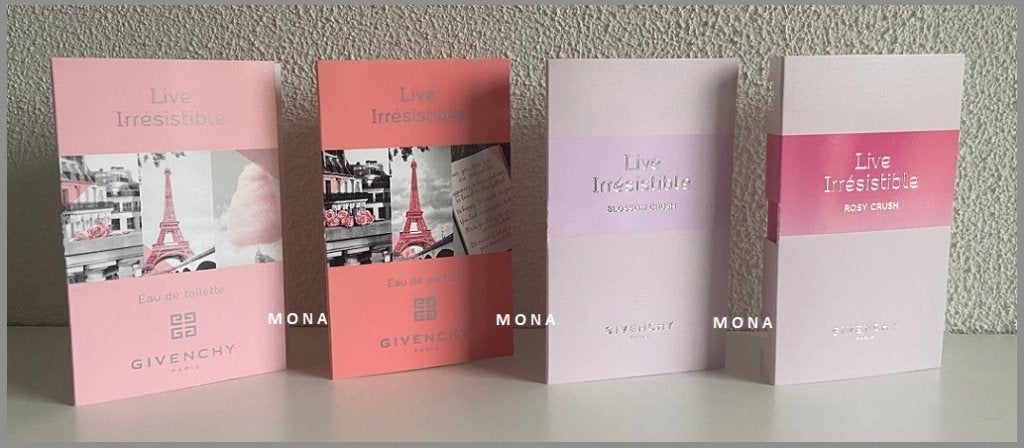 Live Irrésistible set 4 parfum samples proefjes testers, Verzenden, Nieuw