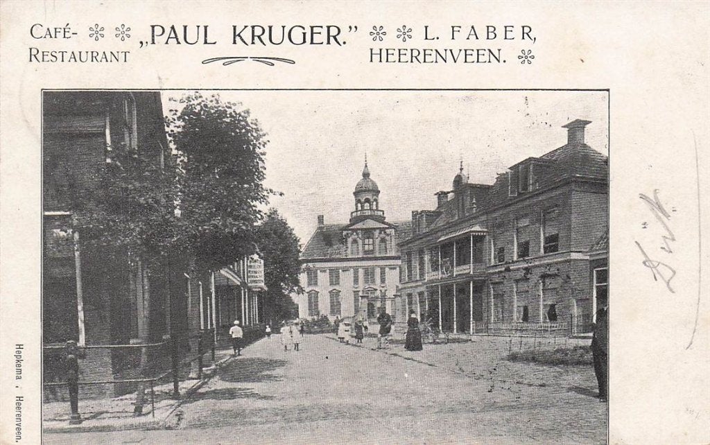 702-239-043 Cafe-Paul Kruger Heerenveen, Verzamelen, Verzenden, Voor 1920, Friesland