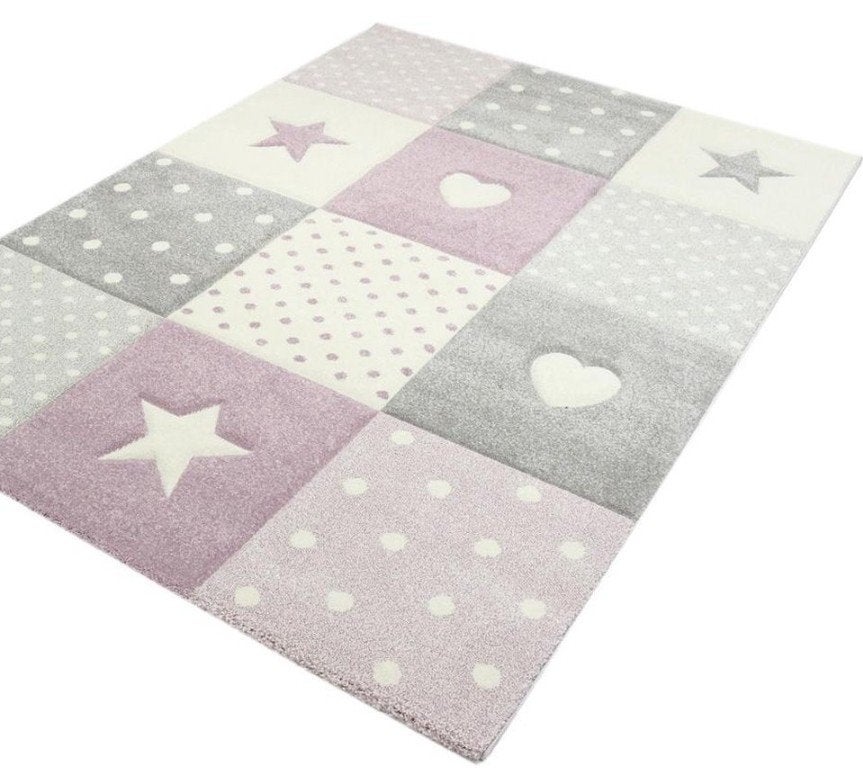 Paco Home Cosmo Vloerkleed Paars/Grijs 200x290 cm, Ophalen, 200 cm of meer, Zo goed als nieuw, 200 cm of meer
