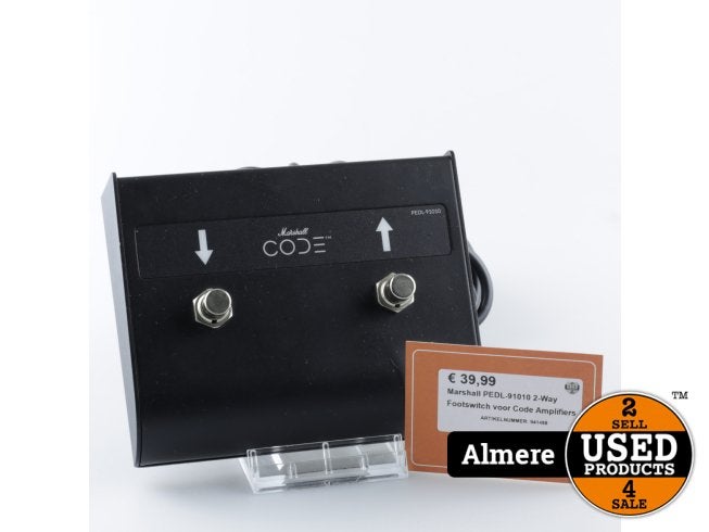 Marshall PEDL-91010 2-Way Footswitch voor Code Amplifiers, Marshall, Zo goed als nieuw, Support@marshall.com, Marshall Amplification PLC
Denbigh Road
Bletchley, Milton Keynes
MK1 1DQ
United Kingdom