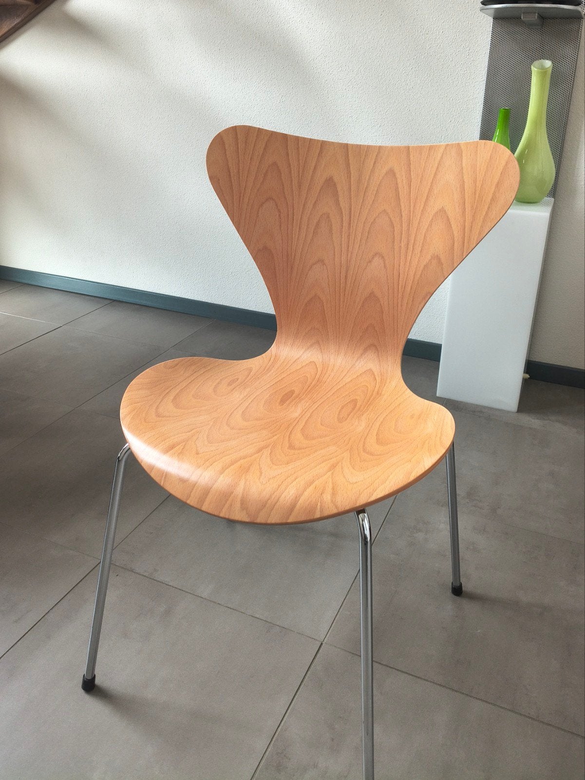 Fritz Hansen vlinderstoel Arne Jacobsen, Ophalen, Bruin, Zo goed als nieuw, Eén