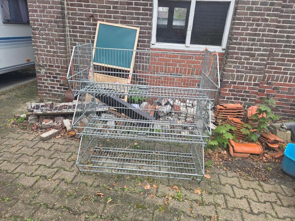 Metalen draadmanden - Ideaal voor opslag en display, Ophalen, Overige materialen, Gebruikt, Mand