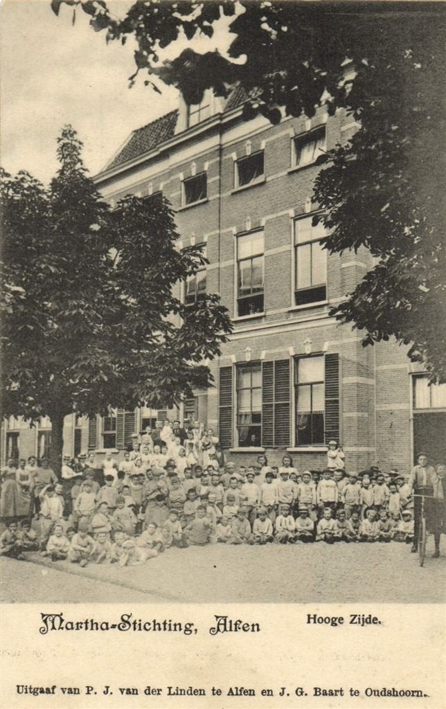 Martha Stichting, Alfen - Hooge Zijde. - 1902 gelopen, Verzenden, Voor 1920, Gelopen, Zuid-Holland