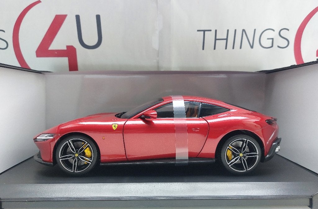 Polistil 1:18 Ferrari Roma 2019 rosso magma nieuw in doos, Ophalen of Verzenden, Nieuw, Auto, Overige merken