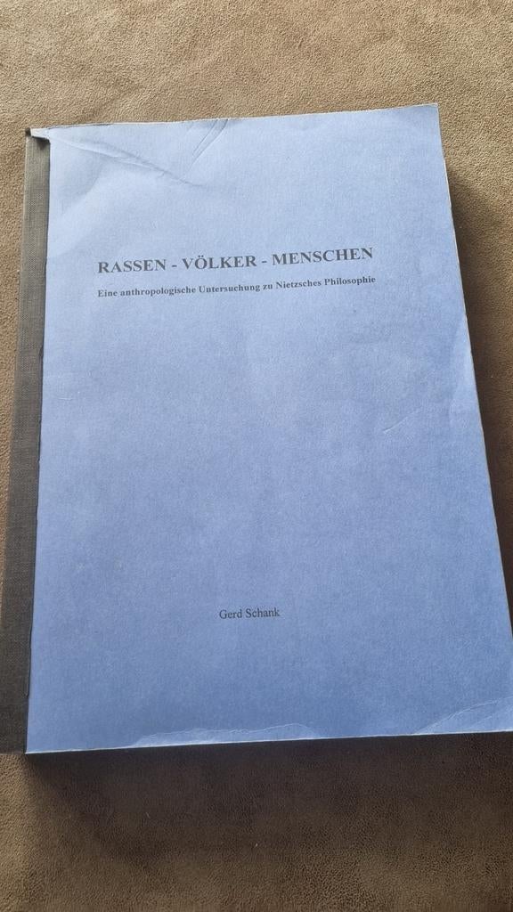 Rassen - Völker - Menschen: Nietzsche's filosofie, Ophalen of Verzenden, Zo goed als nieuw, Wijsbegeerte of Ethiek, Gerd Schank