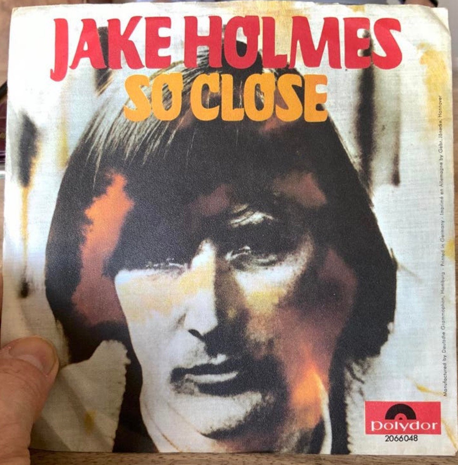 Vinyl Single Jake Holmes - So Close, Verzenden, Gebruikt