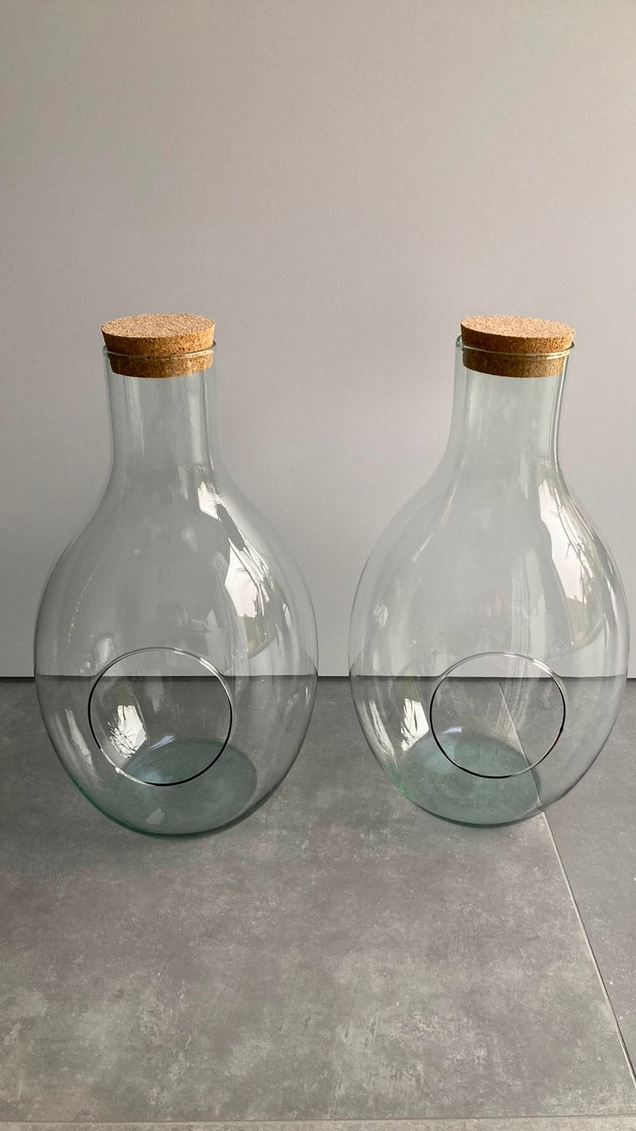 Glazen pot met kurk - Terrarium, Huis en Inrichting, Ophalen, 30 cm, Zo goed als nieuw, Glas