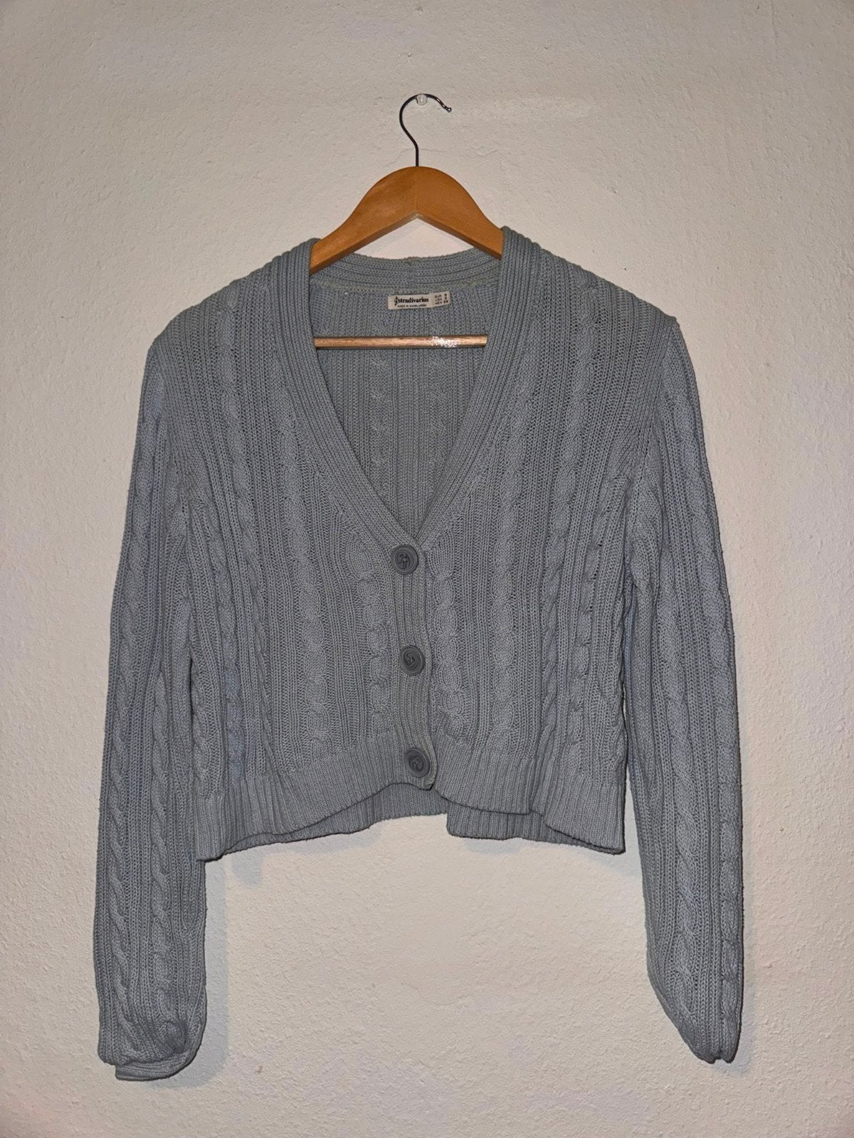 Stradivarius gebreid vest maat S, Kleding | Dames, Blauw, Ophalen of Verzenden, Zo goed als nieuw, Maat 36 (S)