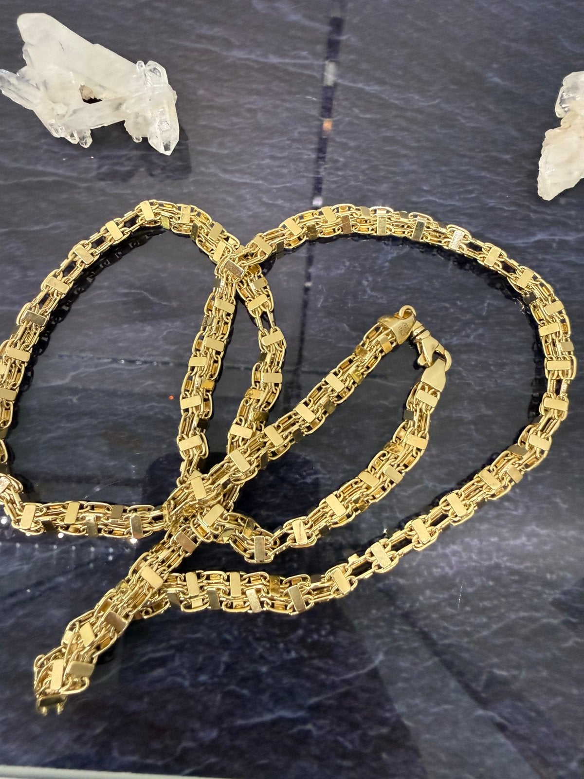 Prachtige 14k gouden magnum ketting | ITALY 70 cm 5 mm, Sieraden, Tassen en Uiterlijk, Kettingen, Ophalen of Verzenden, Nieuw