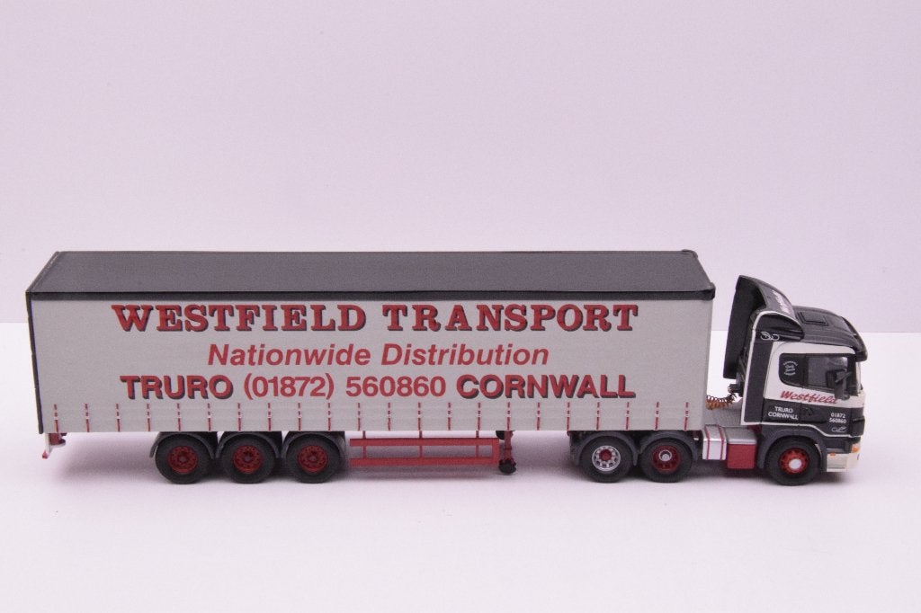 Scania 124  '' Westfield transport  '' Corgi, Ophalen of Verzenden, Zo goed als nieuw, Bus of Vrachtwagen, Corgi