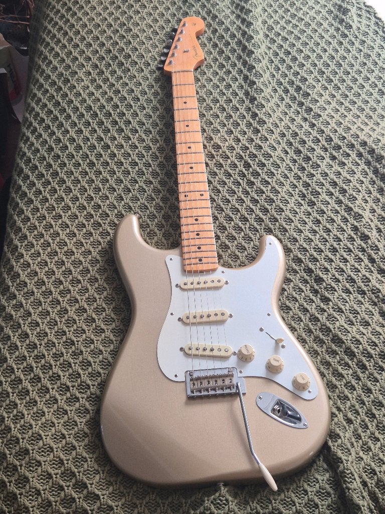 Fender custom shop designed '50s strat (Made in Mexico), Ophalen, Zo goed als nieuw, Elektrische gitaar