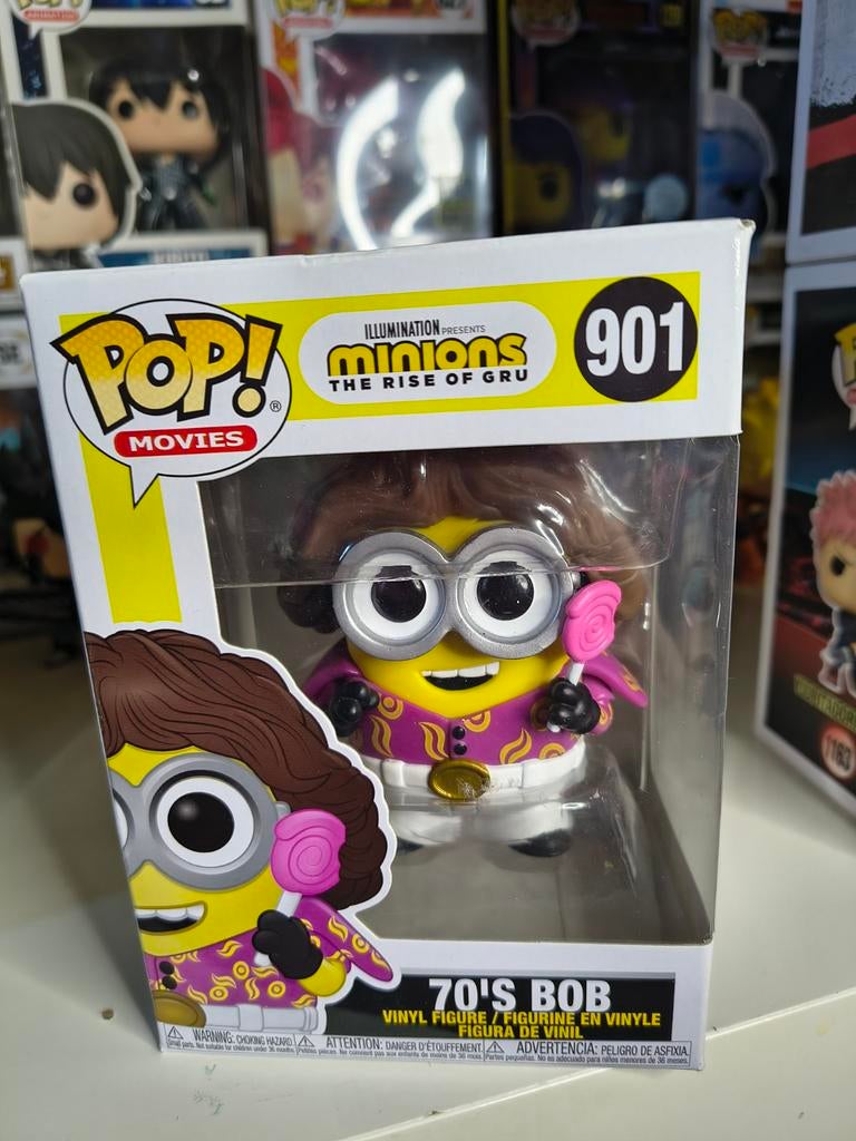 Funko Pop! Minions: The Rise of Gru - 70's Bob #901, Ophalen of Verzenden, Nieuw