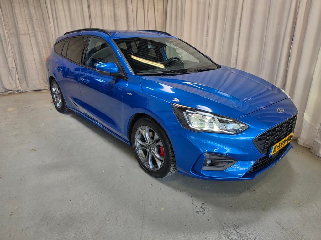 Ford Focus 1.0 ST-Line x Business Hybrid 125pk 2020 Blauw, Auto's, Stof, Blauw, 19 km/l, Hybride Elektrisch/Benzine
