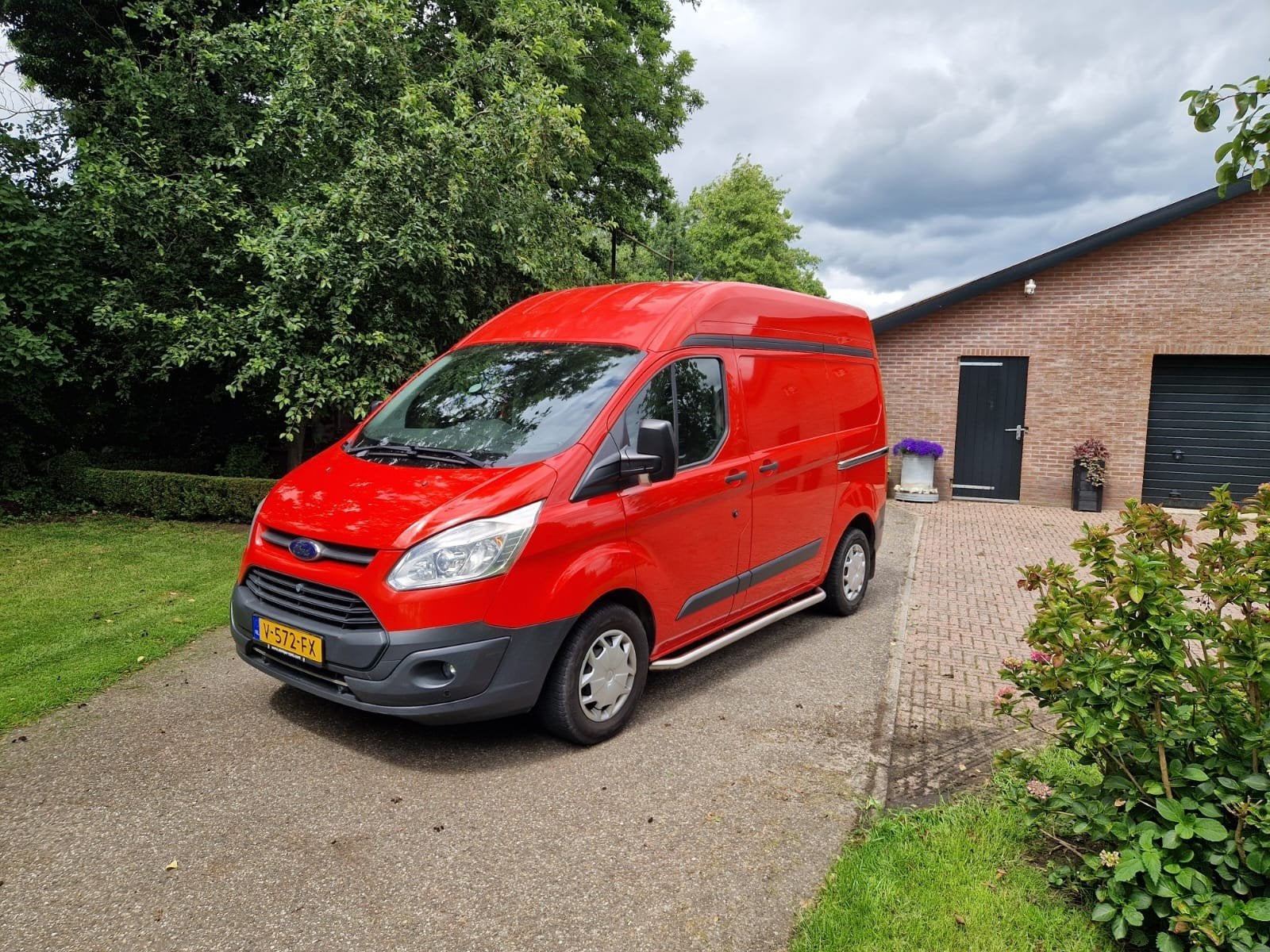 Nette Ford Transit Custom GB 2.0 Tdci 130PK L2h2 euro 62017, Voorwielaandrijving, Stof, 1995 cc, 4 cilinders