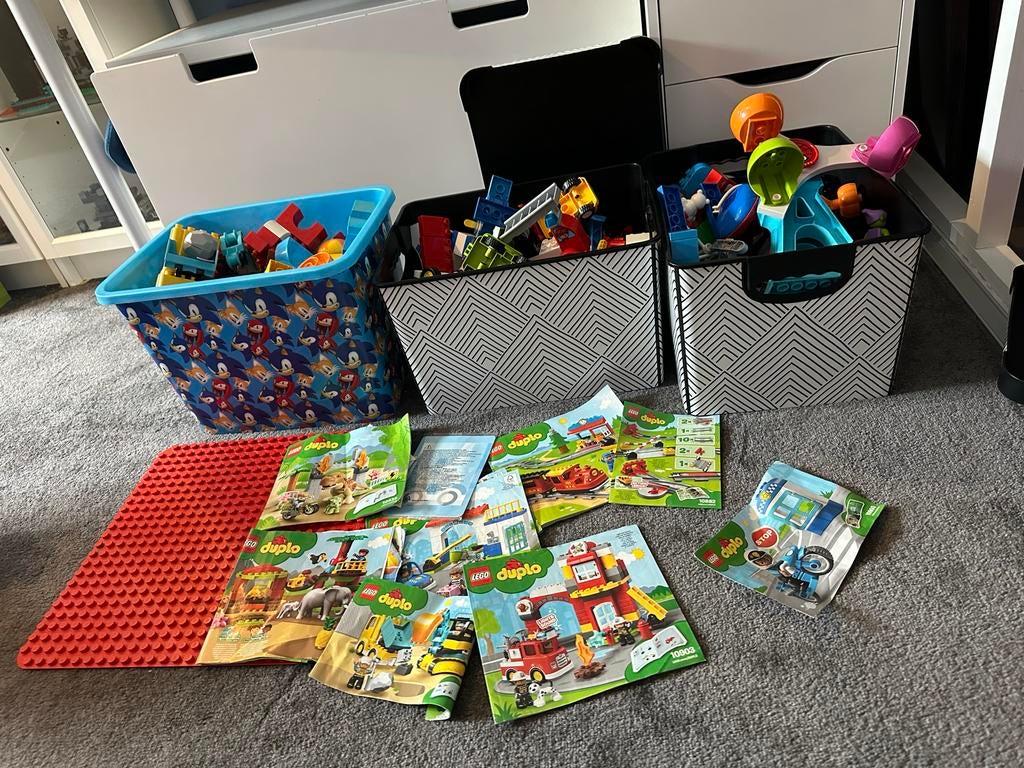 Grote collectie LEGO Duplo met diverse sets en figuren, Kinderen en Baby's, Speelgoed | Duplo en Lego, Ophalen, Gebruikt, Duplo