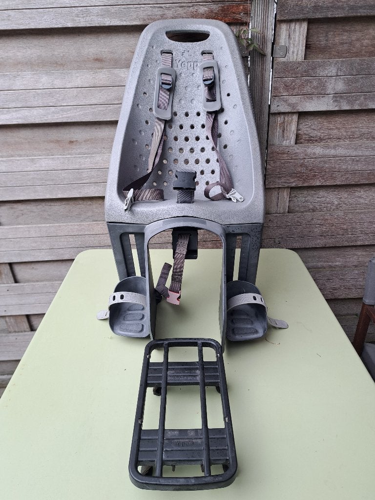 Yepp Maxi  XL Silver +  Maxi EasyFit adapter, Achterzitje, Yepp, Ophalen, 15 t/m 25 kg