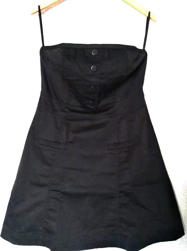 Mooie strapless jurk VERO MODA als nieuw zwart maat 42, Vero Moda, Zwart, Maat 42/44 (L), Cocktailjurk