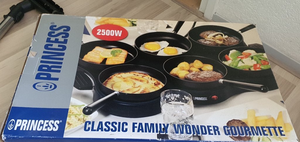 gourmet stel grote pannen, Verzenden, Gebruikt, 4 t/m 7 personen