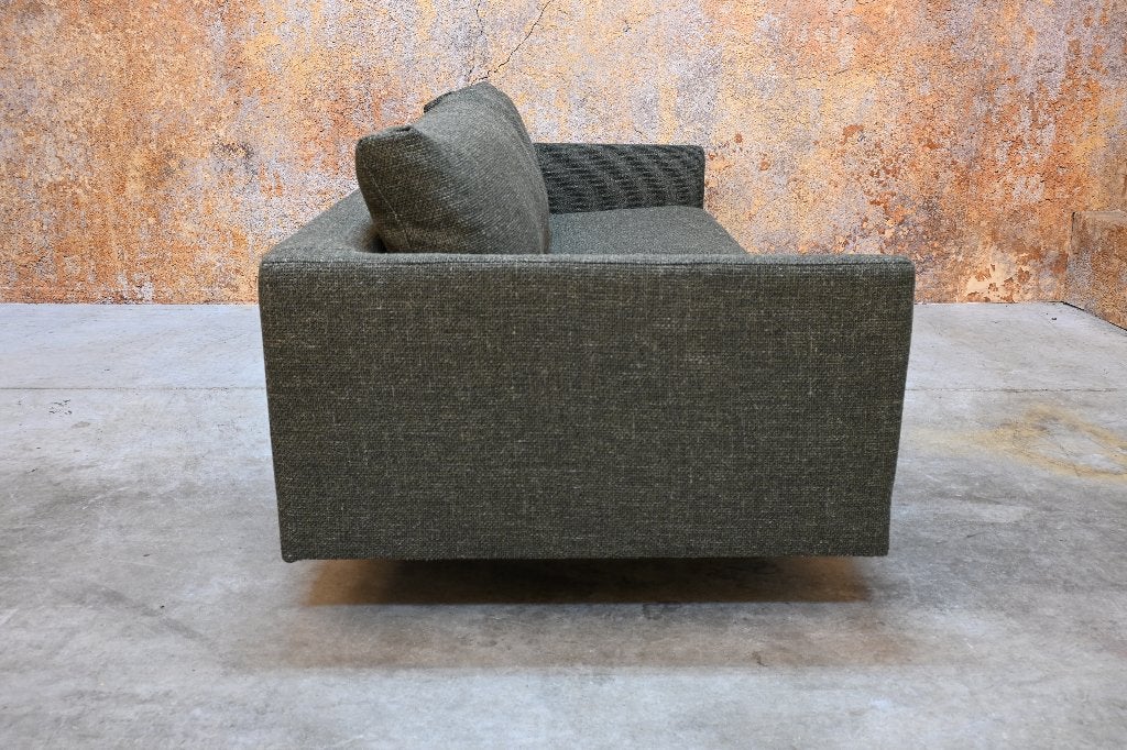 NIEUW beklede groene stoffen Montis Axel design bank, Montis, 150 tot 200 cm, Montis, Tweepersoons
