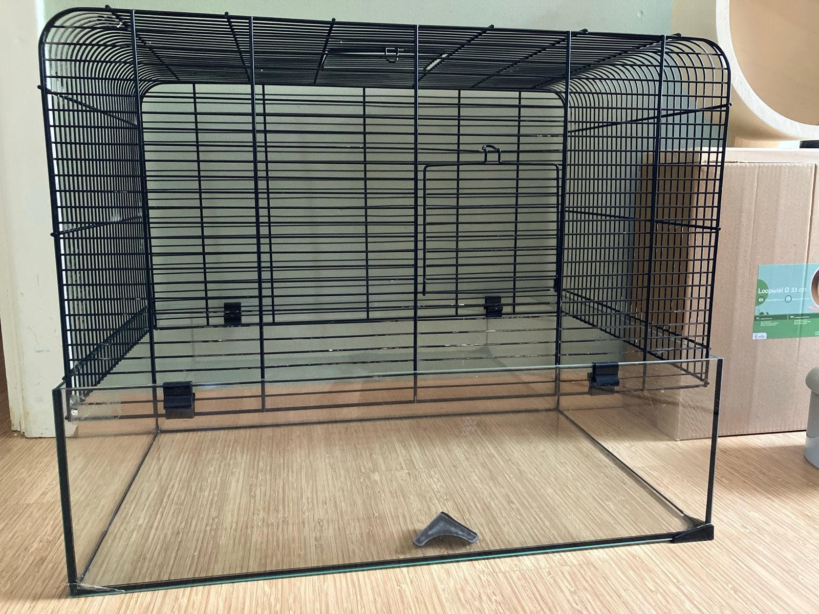 Hamsterkooi 59x38 en 47 hoog. Geschikt voor kleinere hamster, Ophalen, Gebruikt