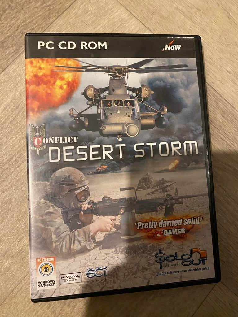 Conflict Desert Storm PC CD-ROM - Tactische Shooter, Spelcomputers en Games, Games | Pc, Zo goed als nieuw, Shooter, 1 speler