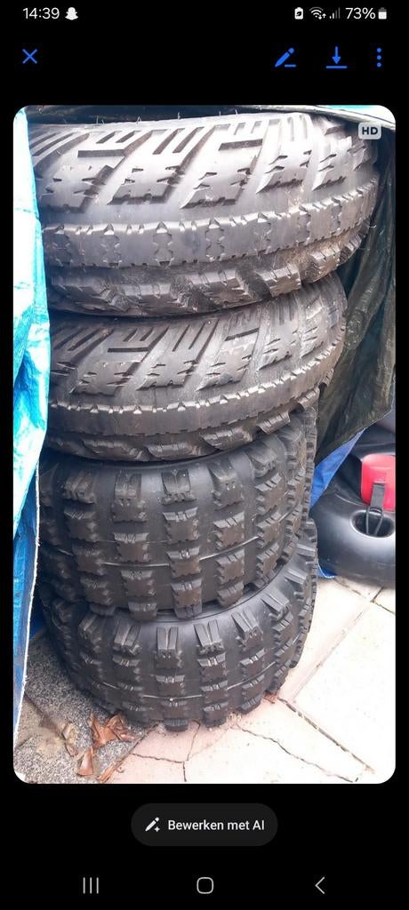 Suzuki LTZ 400 Velgen met Crossbanden, Ophalen