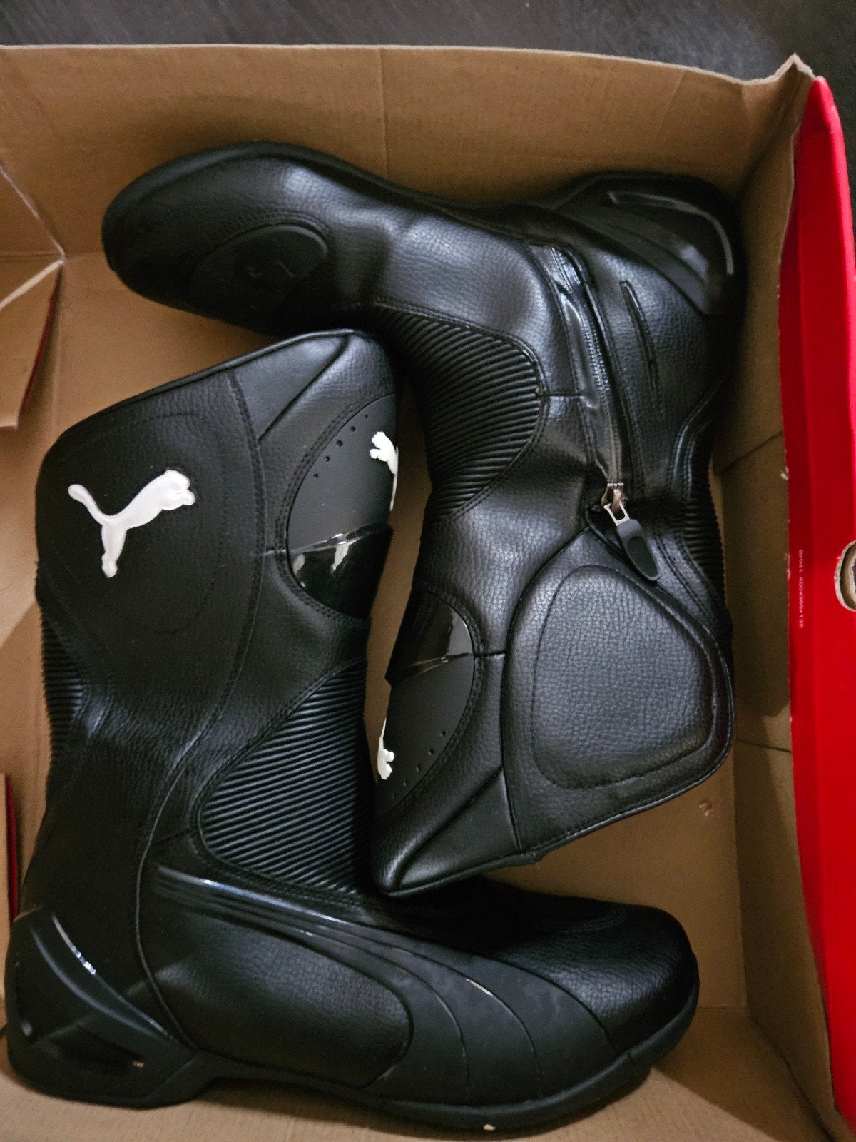 Puma Motorlaarzen Maat 44 Zwart - Zo goed als nieuw, Motoren, Kleding | Motorkleding, Ophalen of Verzenden, Laarzen