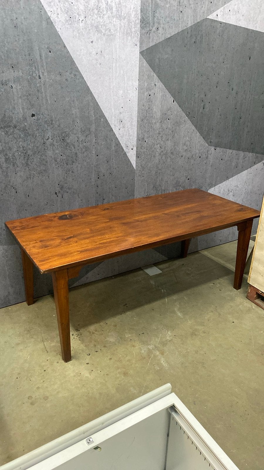 Robuuste houten eettafel / werktafel, Antiek en Kunst, Antiek | Meubels | Tafels, Ophalen