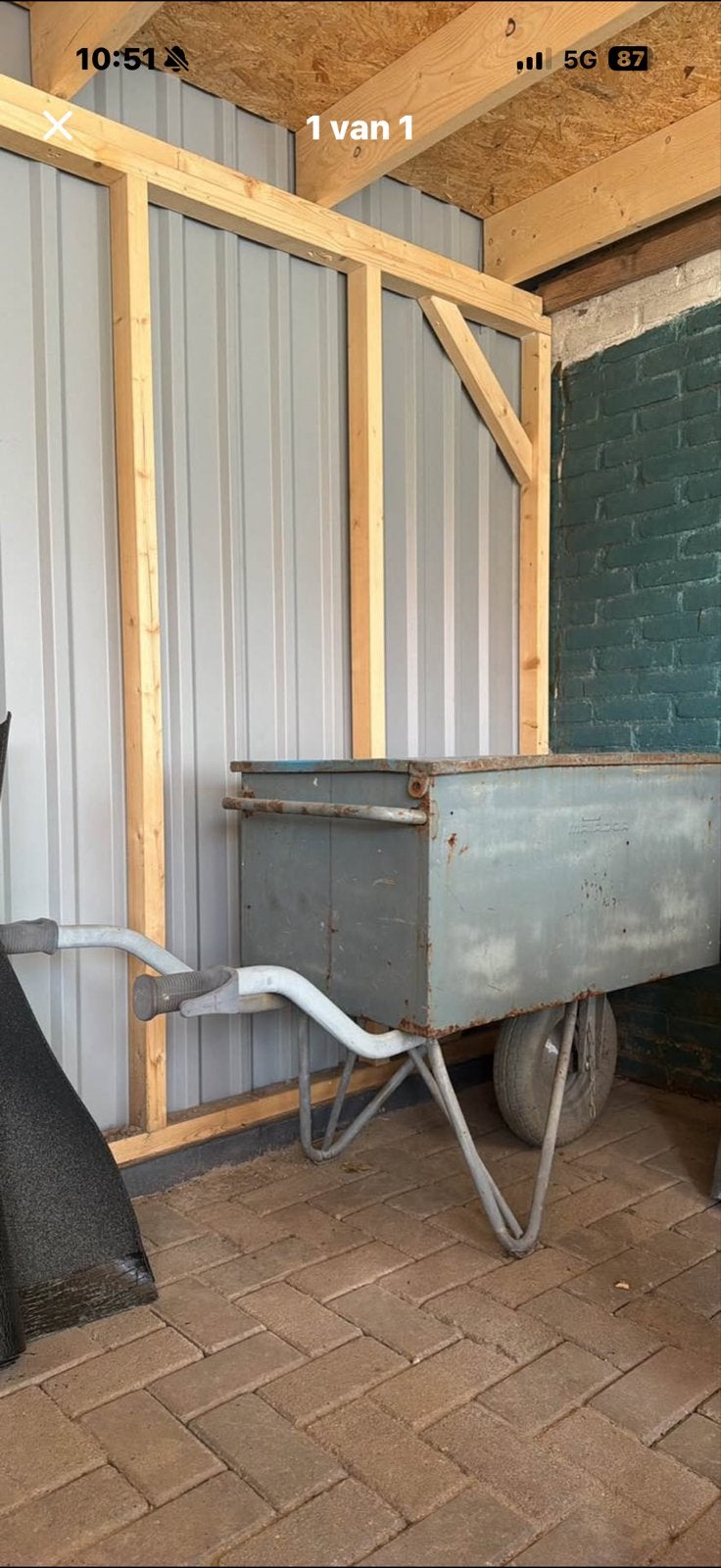 gereedschap kruiwagen, Tuin en Terras, Ophalen, Gebruikt, Handmatig, Eenwielig