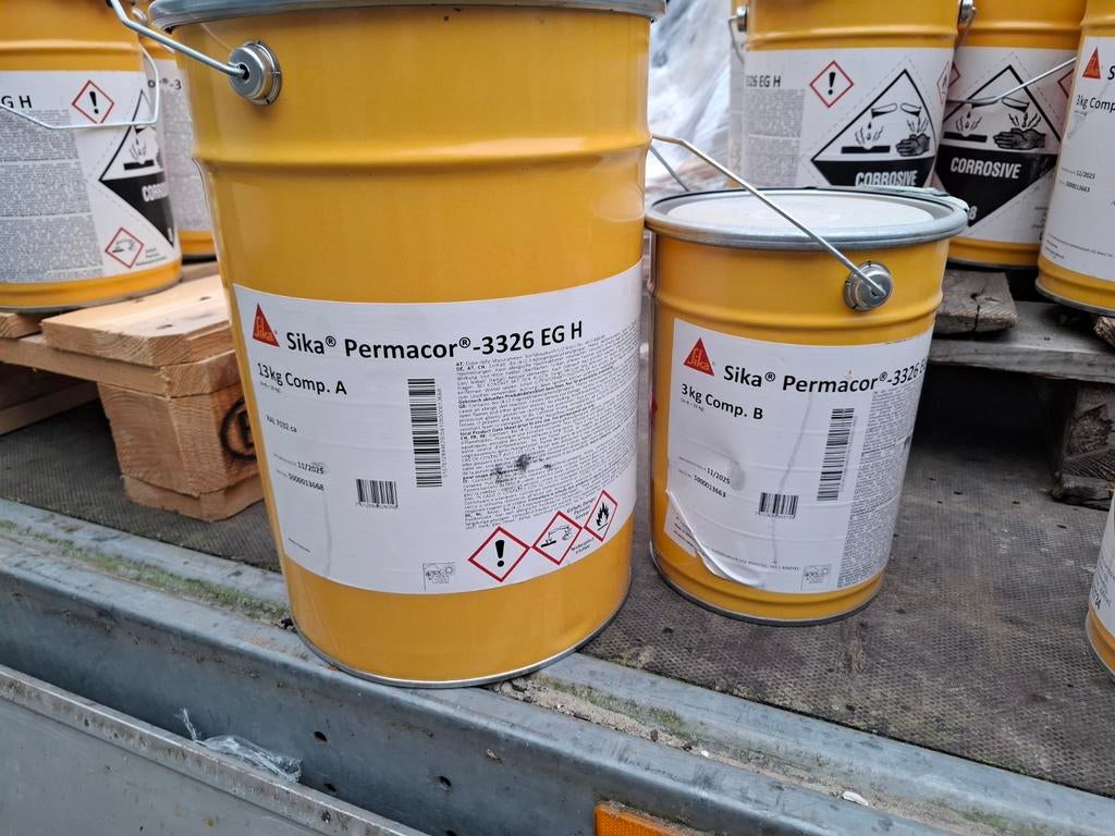 Sika Permacor 3326 EG H Coating voor staal en beton, Ophalen, Overige kleuren, Nieuw, 15 tot 20 liter