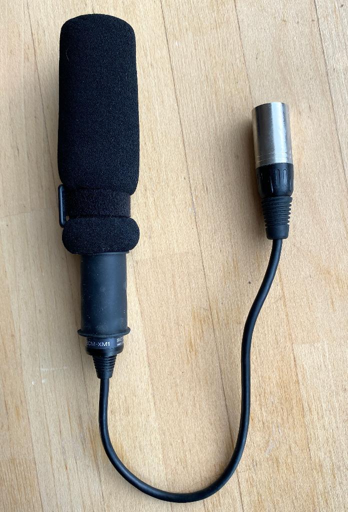 Sony ECM-XM1 shotgun microfoon (super-cardioid) + windkap, Muziek en Instrumenten, Microfoons, Ophalen of Verzenden, Gebruikt