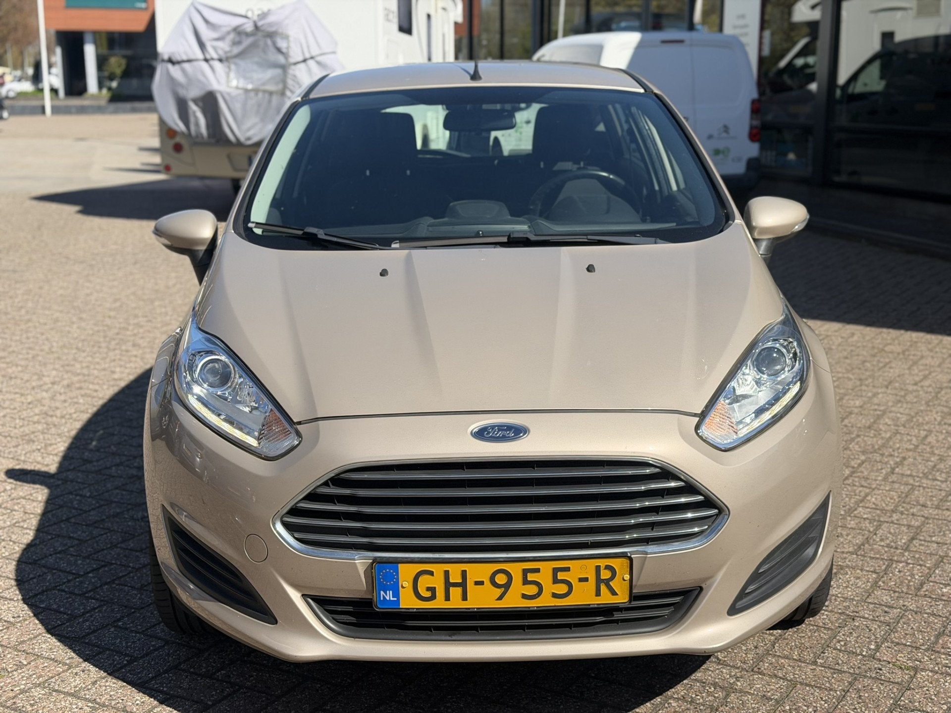 Ford Fiesta 1.0 Style (bj 2015), Auto's, Voorwielaandrijving, Dealer onderhouden, Stof, 525 kg