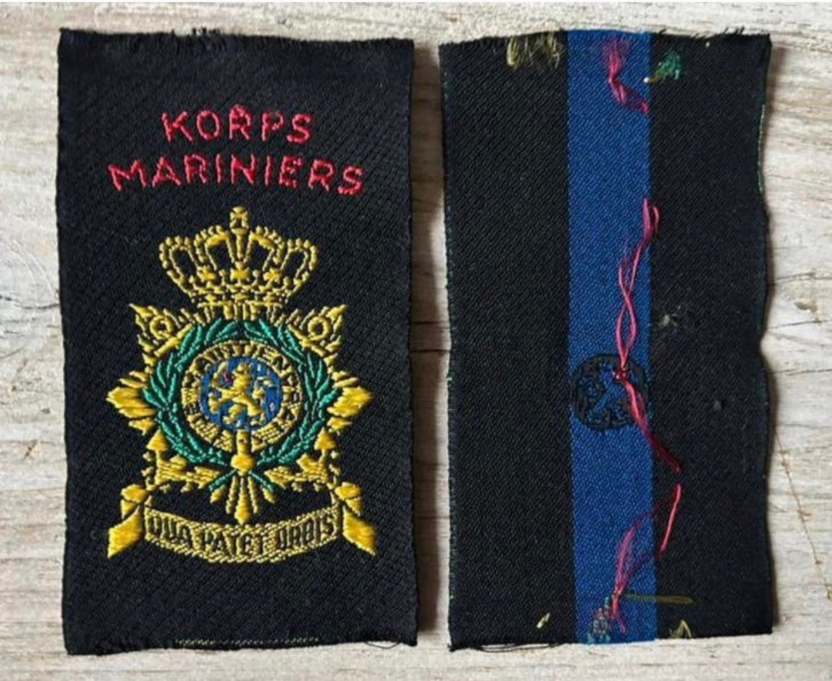 Korps Mariniers Mouw Embleem O/M, Verzenden, Marine, Nederland, Embleem of Badge