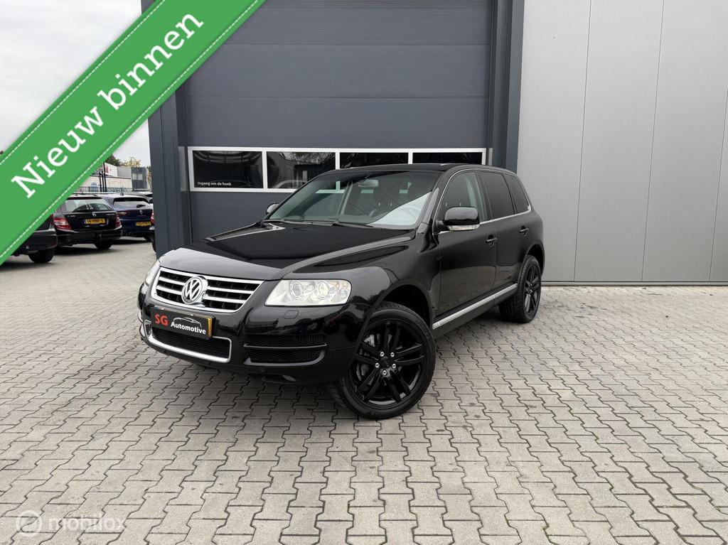 Volkswagen Touareg 5.0 V10 TDI Topstaat Grijskenteken, Automaat, 4921 cc, Zwart, Leder