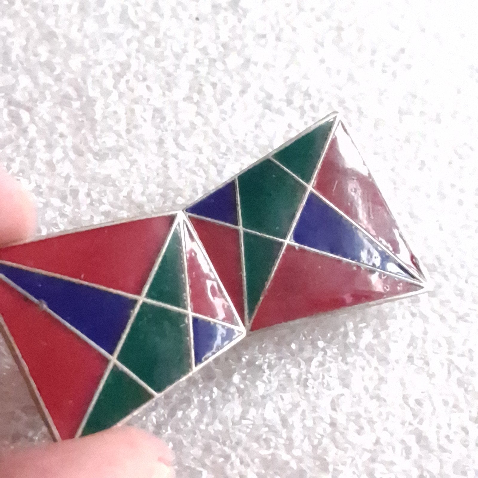 Art Deco Gesp Emaille Riemgesp, Verzenden, Gebruikt