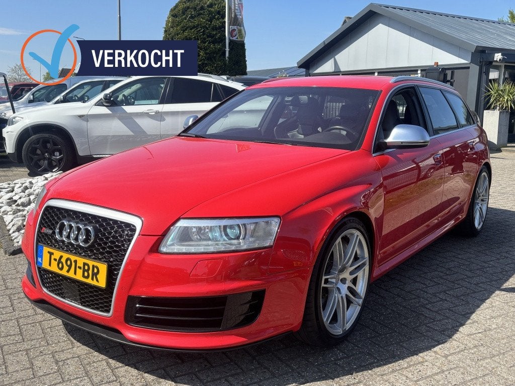 Audi RS6 5.0 TFSI Avant Rood 2009 Youngtimer Documentatie A6, Auto's, Audi, Bedrijf, Te koop, RS6, ABS, Achteruitrijcamera, Airbags