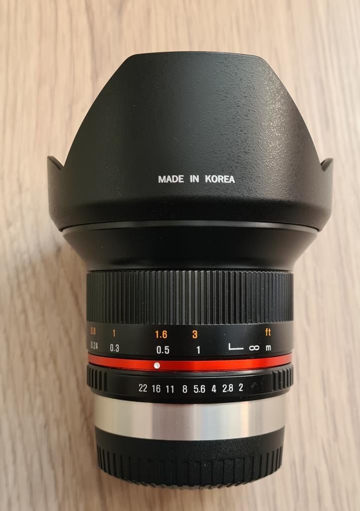 Samyang 12mm F2 voor Fuji X, Audio, Tv en Foto, Fotografie | Lenzen en Objectieven, Ophalen of Verzenden, Zo goed als nieuw, Groothoeklens