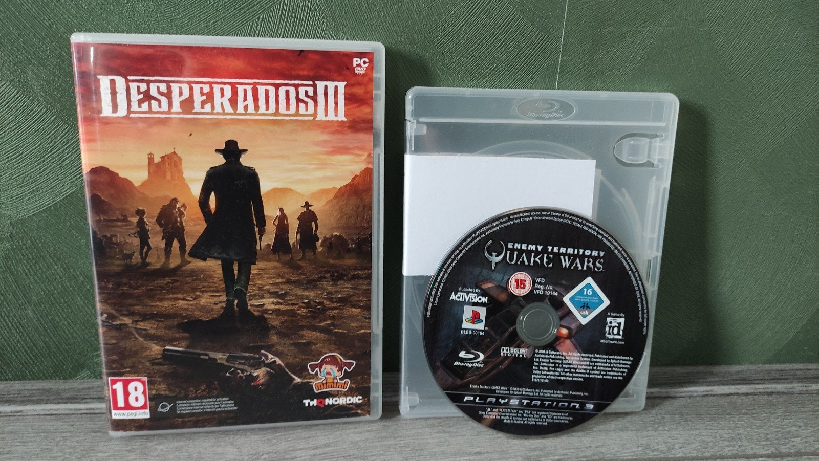 Enemy territory quake wars ps3 en gratis desperados 3 pc, 3 spelers of meer, Ophalen of Verzenden, Zo goed als nieuw, Vanaf 3 jaar