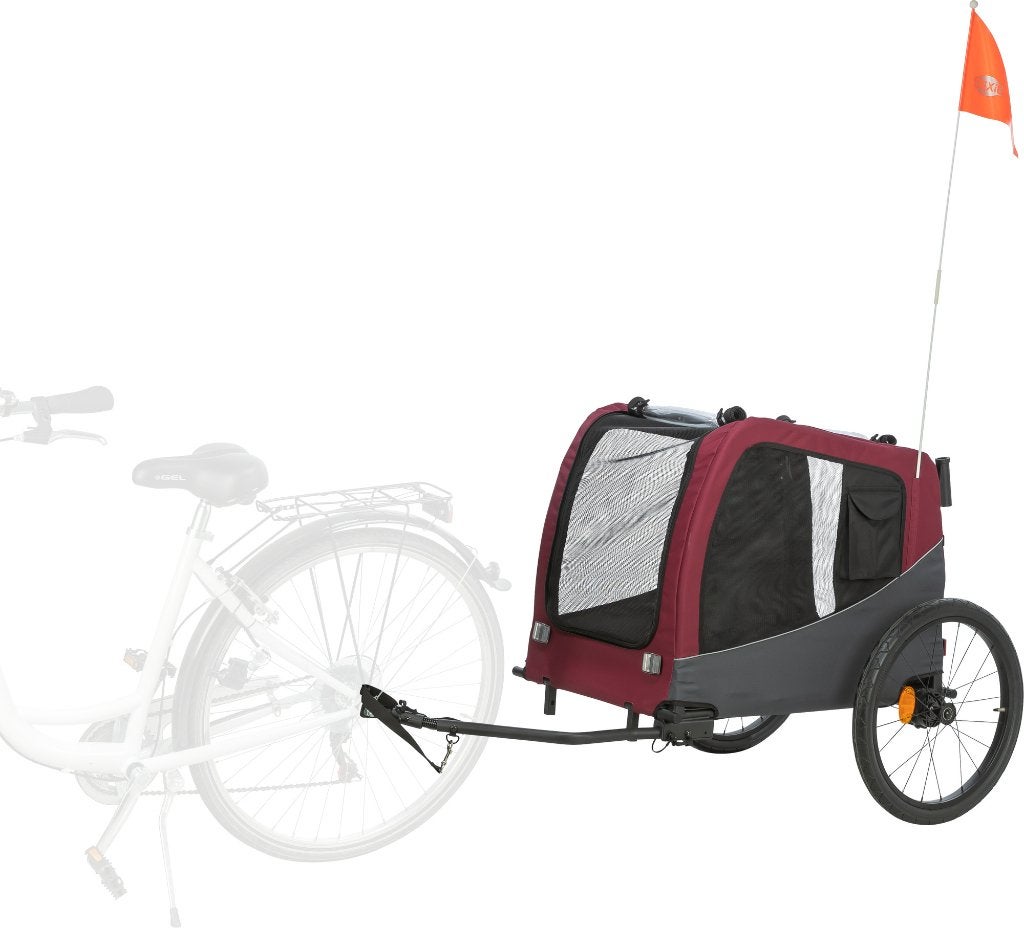 Hondenfietskar Trixie Grijs/Rood (NIEUW!), Trixie, Opvouwbaar, ., Nieuw