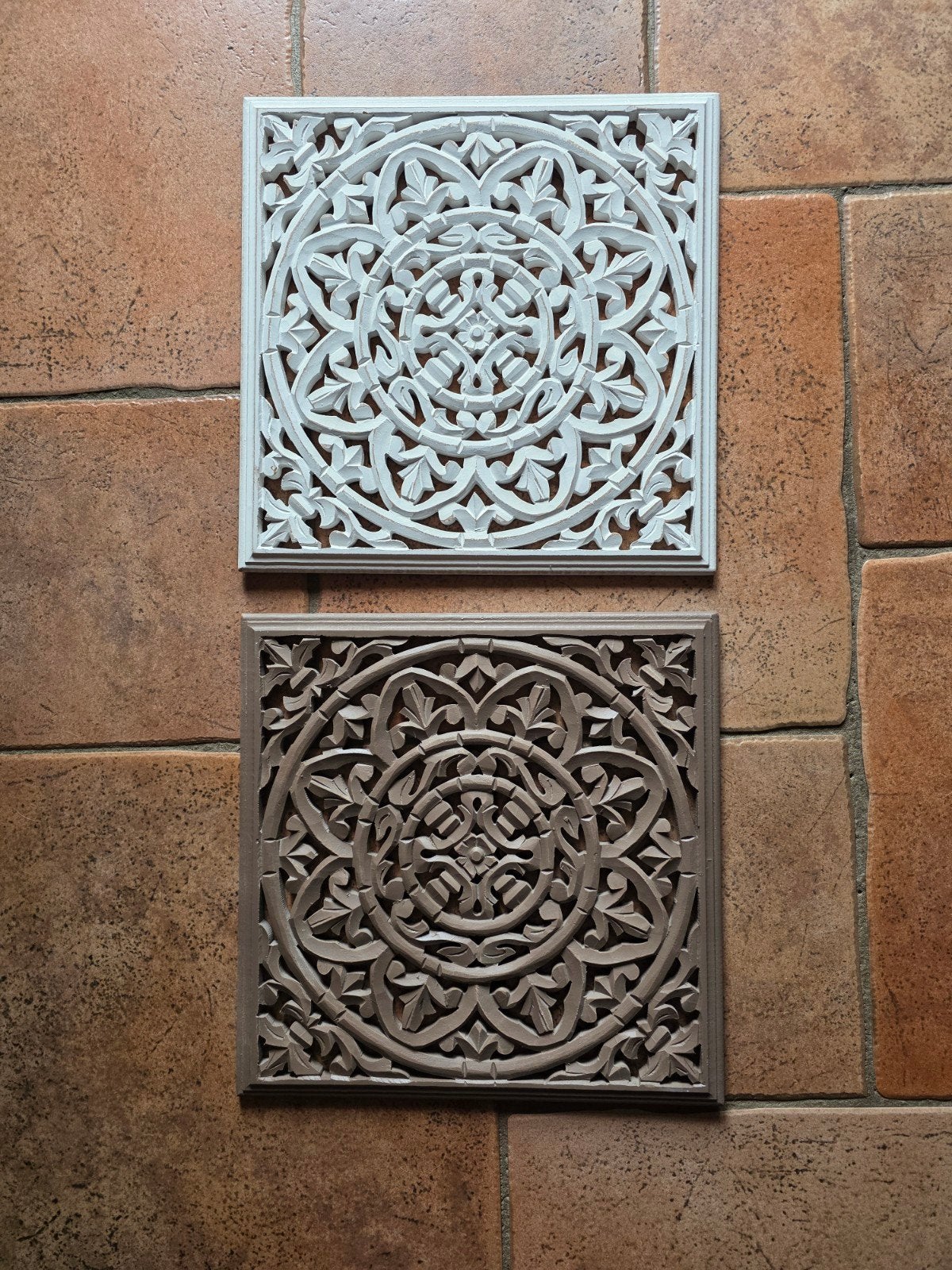 Wandpanelen 40x40, Huis en Inrichting, Woonaccessoires | Wanddecoraties, Boho, Hout, Ophalen of Verzenden, Zo goed als nieuw