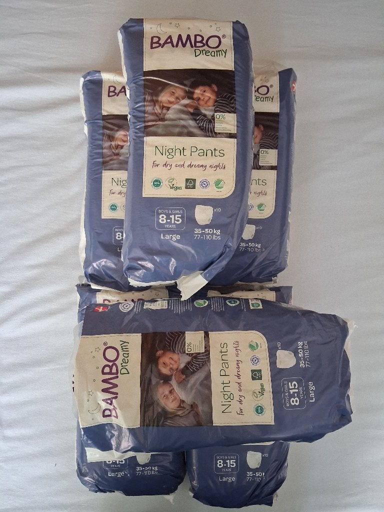 Bambo Dreamy Night Pants large 8 -15 years (35-50kg), Overige merken, Overige typen, Nieuw, Ophalen of Verzenden
