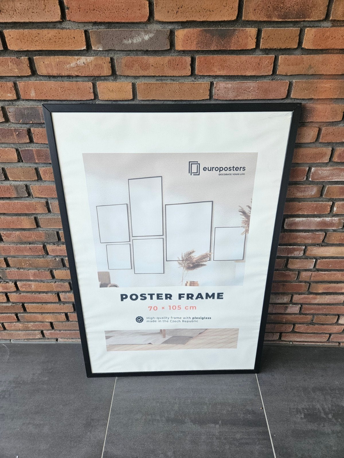 Europosters Posterlijst Zwart (70 x 105 cm) – Plexiglas, Ophalen, Gebruikt, Posterlijst, 105 cm