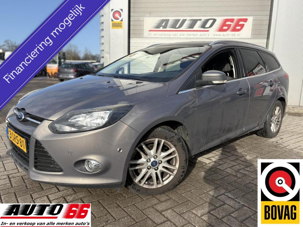 Ford Focus Wagon 1.0 EcoBoost Edition Plus, Auto's, Euro 5, Gebruikt, Zwart, Bruin