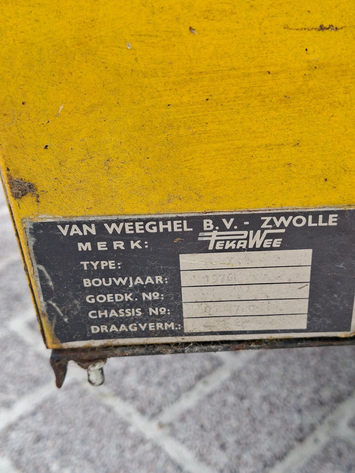 Oldtimer bagage wagentje, Doe-het-zelf en Verbouw, Transportwagens, 100 liter of meer, Ophalen, Transportkar