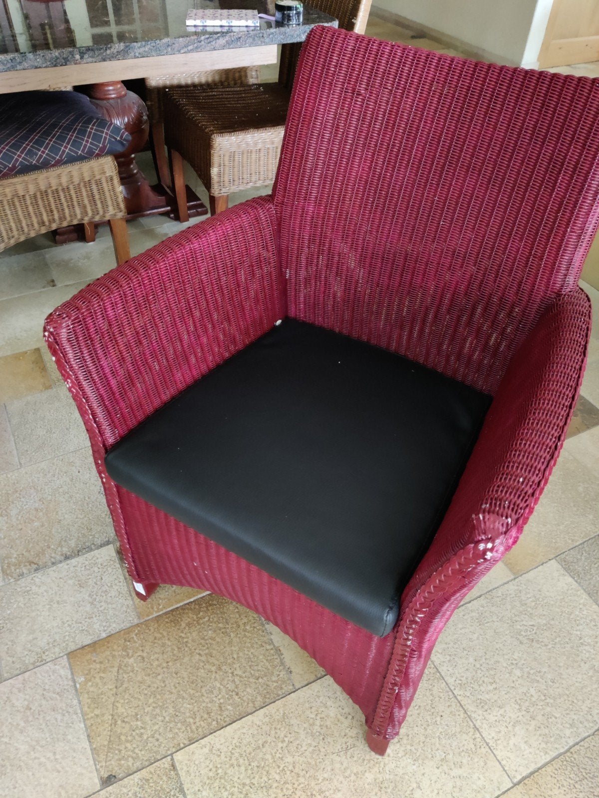 gratis afhalen rieten stoel, Tuin en Terras, Ophalen of Verzenden, Gebruikt, Rotan