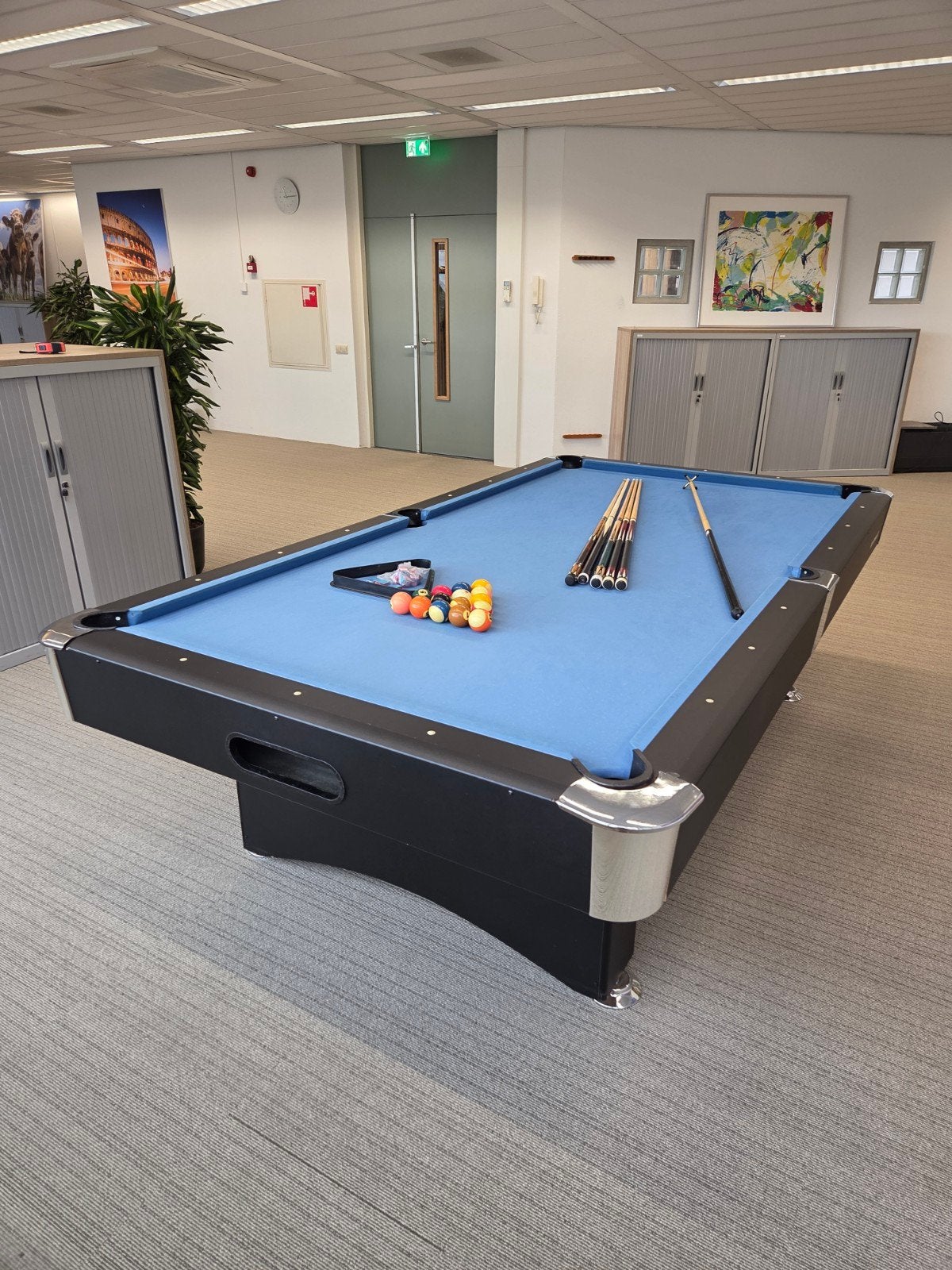 Blackshot Pooltafel met complete accessoires set, Ophalen, Gebruikt, Pooltafel