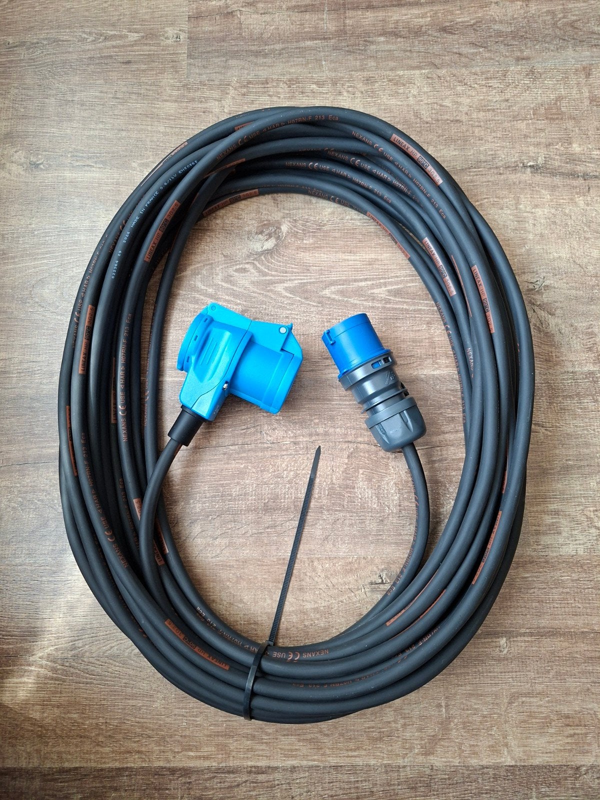 20m Lineax Neopreen H07RN-F 3x2,5mm2 Haakse CEE Verlengkabel, Ophalen of Verzenden, Nieuw